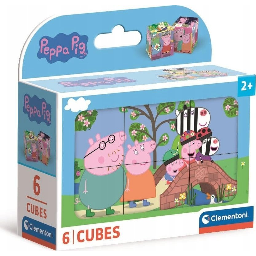 Clementoni Peppa Malac Mesekocka - 6 db-os (8005125406593)