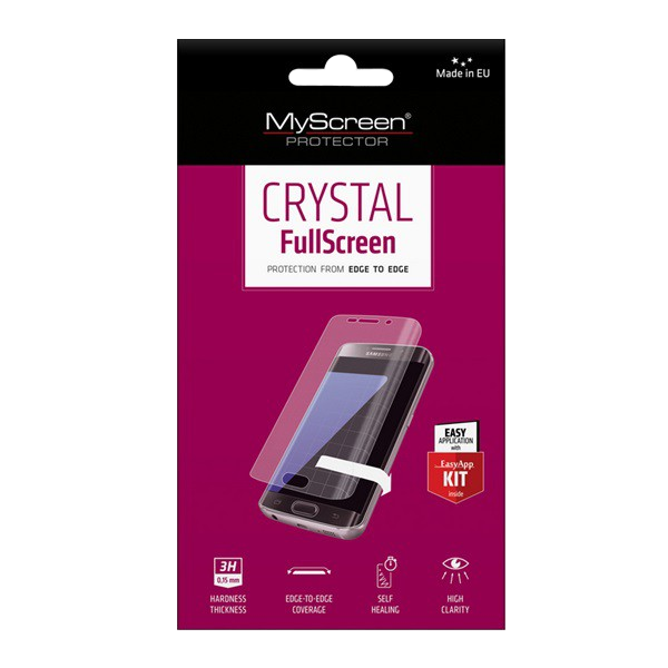 MYSCREEN CRYSTAL FULLSCREEN протекторно фолио за екран (извито, самозалепващо се PET, неприбиращо се, 0,15 mm, 3H) ПРОЗРАЧНО [Apple iPhone 11] (M3977CC FS)