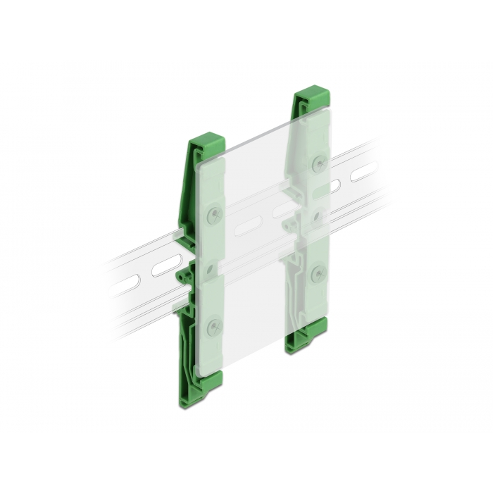 Delock DIN sínkapocs PCB-hez 122 mm 4 darabos (66263) (66263)