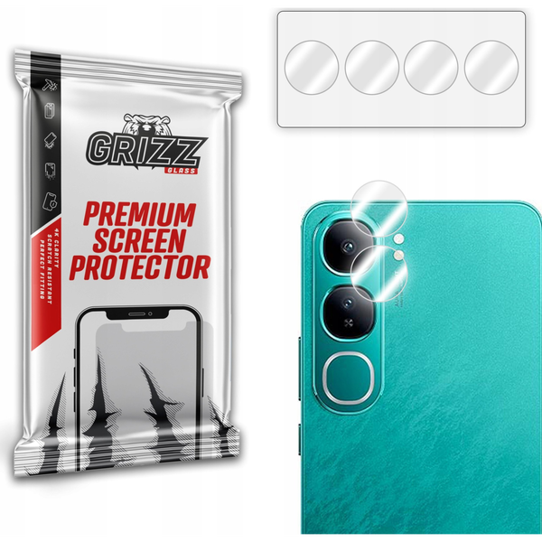 Szkło na aparat GrizzGlass HybridGlass Camera do Vivo Y200 4G [2 PACK]