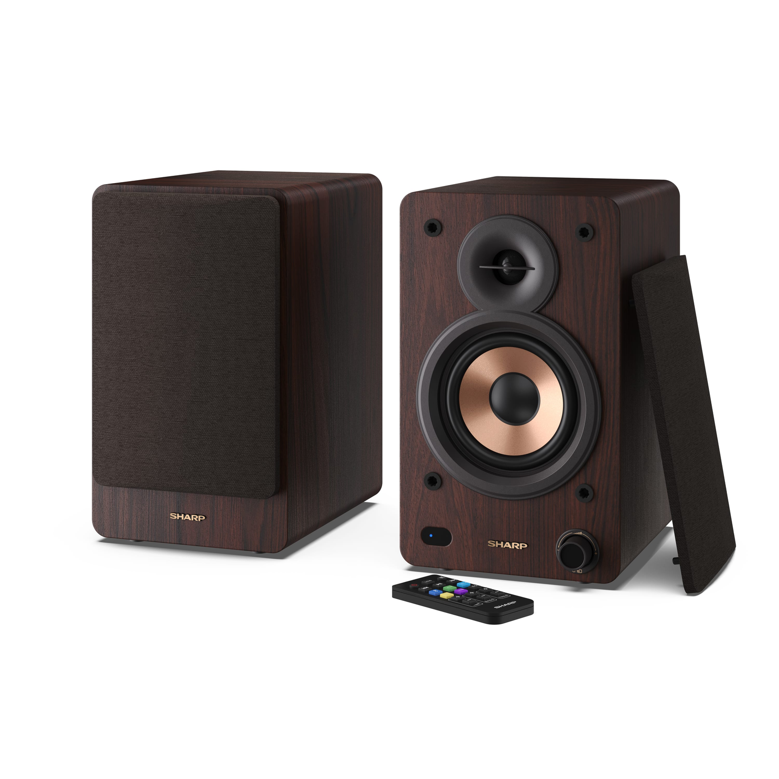 Sharp BOOKSHELF SPEAKERS hangfal 2-utas Barna Vezetékes és vezeték nélküli 60 W (CP-SS30BR)