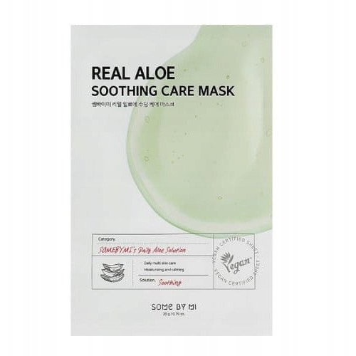 SOME BY MI Real Aloe Soothing Care Mask - Soothing cloth mask with Aloe Vera 20 g (8809647391487)