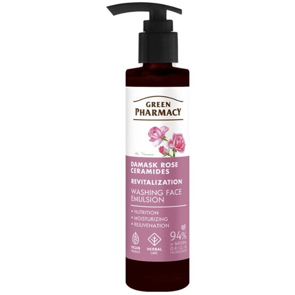 Green Pharmacy Emulsja do mycia twarzy Róża Damasceńska i Ceramidy 150ml