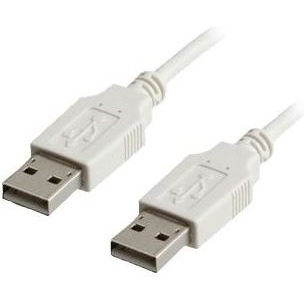 ROLINE USB 2.0 kabel, Typ A-A, 1,8 m - USB kabel 1,8 m, USB A, bílý