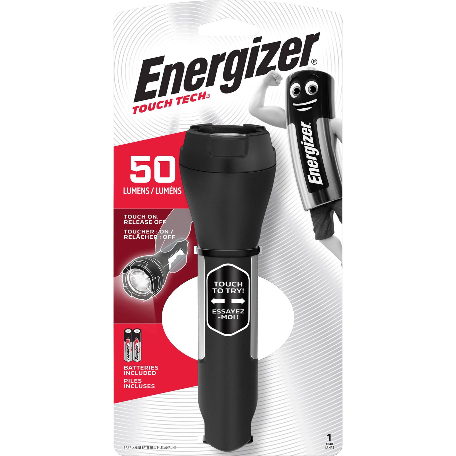 Energizer Touch Tech LED kézilámpa 50 lm (E300690800) (E300690800)