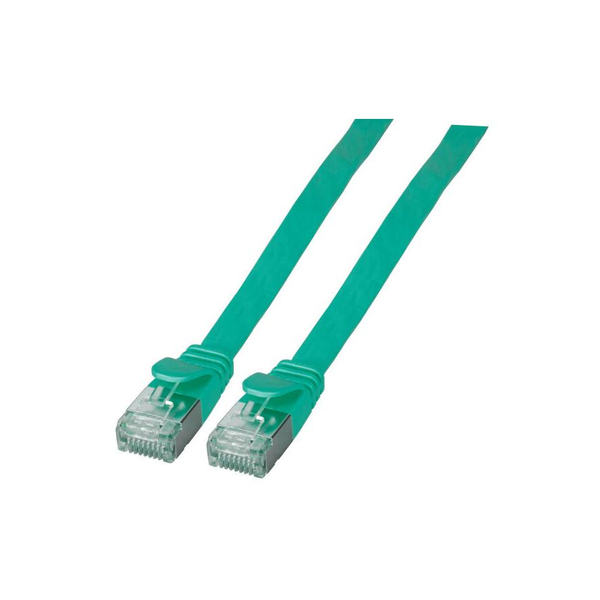 EFB RJ45 Flachpatchkabel U/FTP, Cat.6A, PVC, 2m, grün (K5545GN.2)