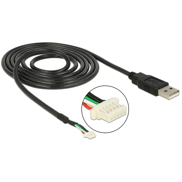 Propojovací kabel USB 2.0 pro kamerové moduly 5-pin V1/V9, 1,5 m, Delock