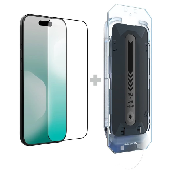 Nillkin Tempered Glass 2.5D CP+ PRO üvegfólia Apple iPhone 17 Air készülékhez (applikátorral) fekete