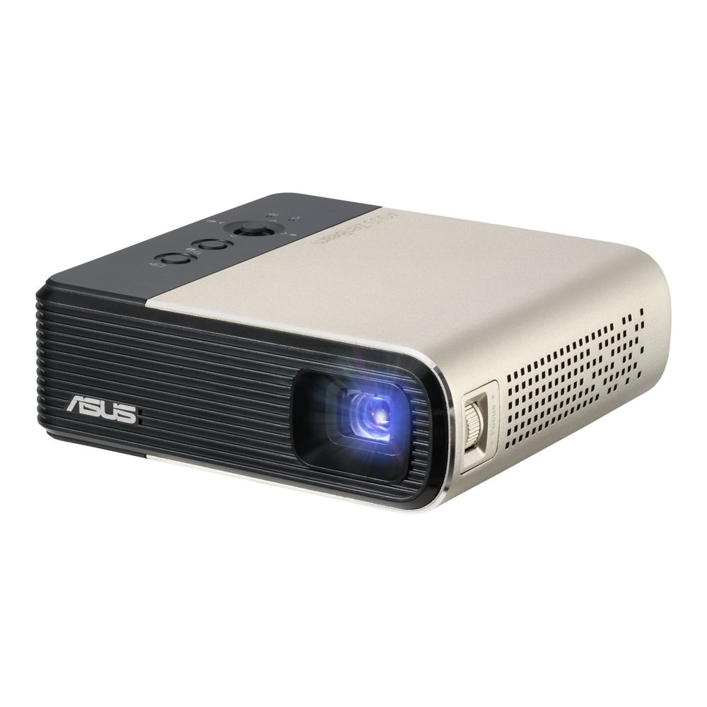 ASUS ZenBeam E2 adatkivetítő Standard vetítési távolságú projektor 300 ANSI lumen DLP WVGA (854x480) Fekete, Arany (90LJ00H3-B01170)