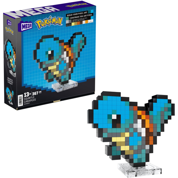 Mattel MEGA Pokémon 367 darabos Pixel Art Építőjáték - Shiggy