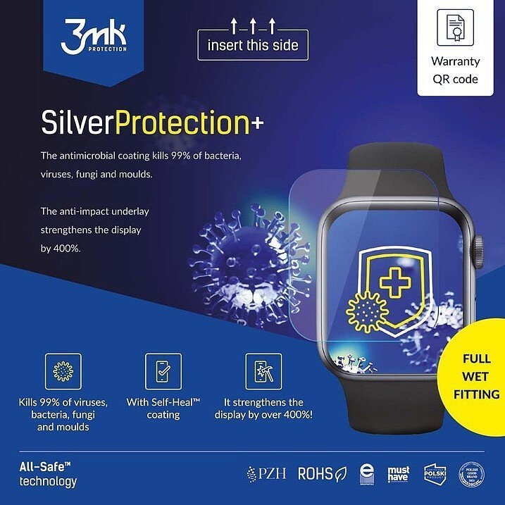 3MK All-In-One SilverProtection+ Full Wet Fitting Watch képernyővédő fólia 5db ( )