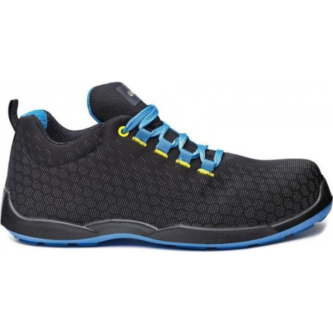 Base Marathon Munkavédelmi Cipő - S3, SRC, 46, Fekete/Kék (BHP 677B 46)