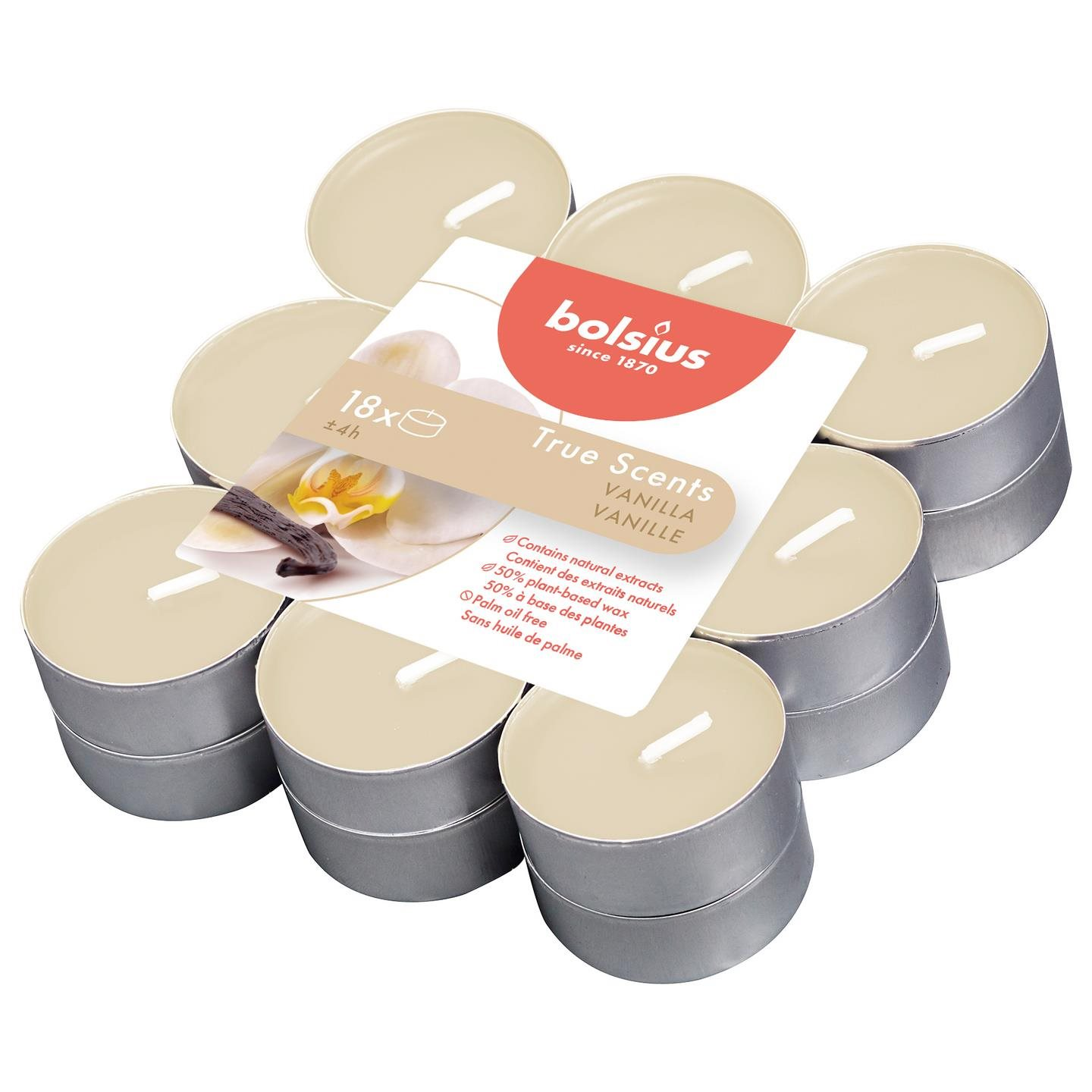 BOLSIUS True Scents Vanilla, 18db (8717847137425)