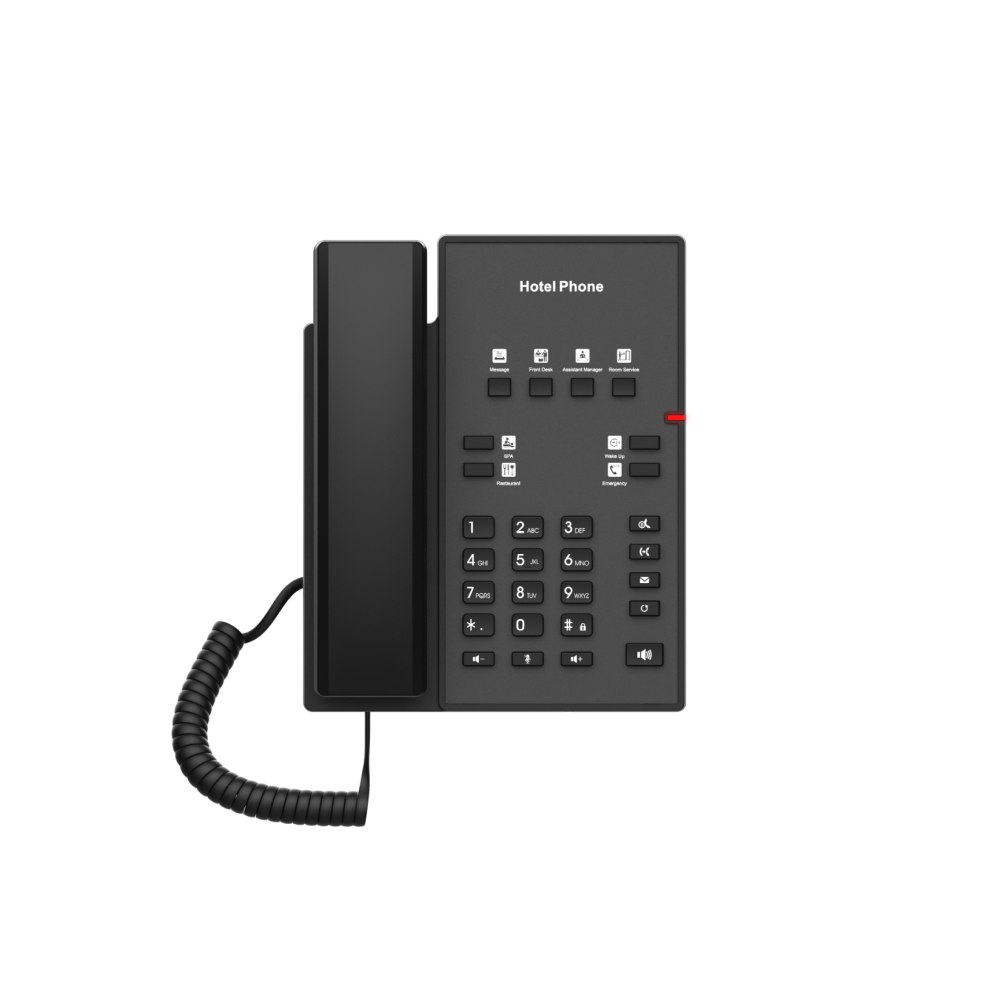 Fanvil H1-2 Wire Hotel VoIP Telefon - Fekete (H1-2 Wire)
