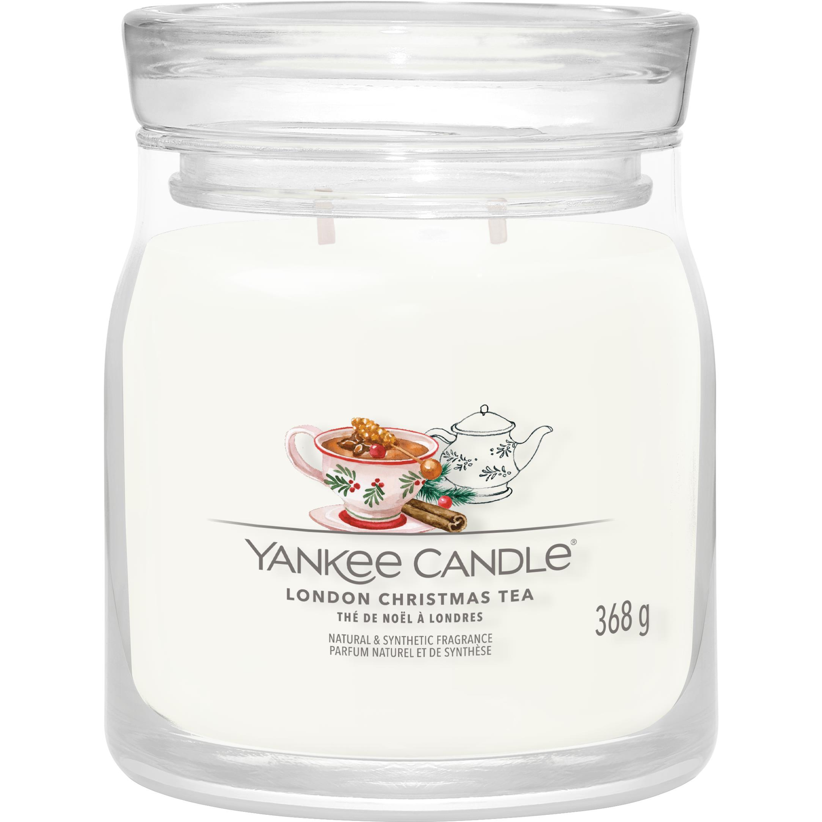 YANKEE CANDLE Signature London Christmas Tea 368 g, 2 kanóc (5038581162843)