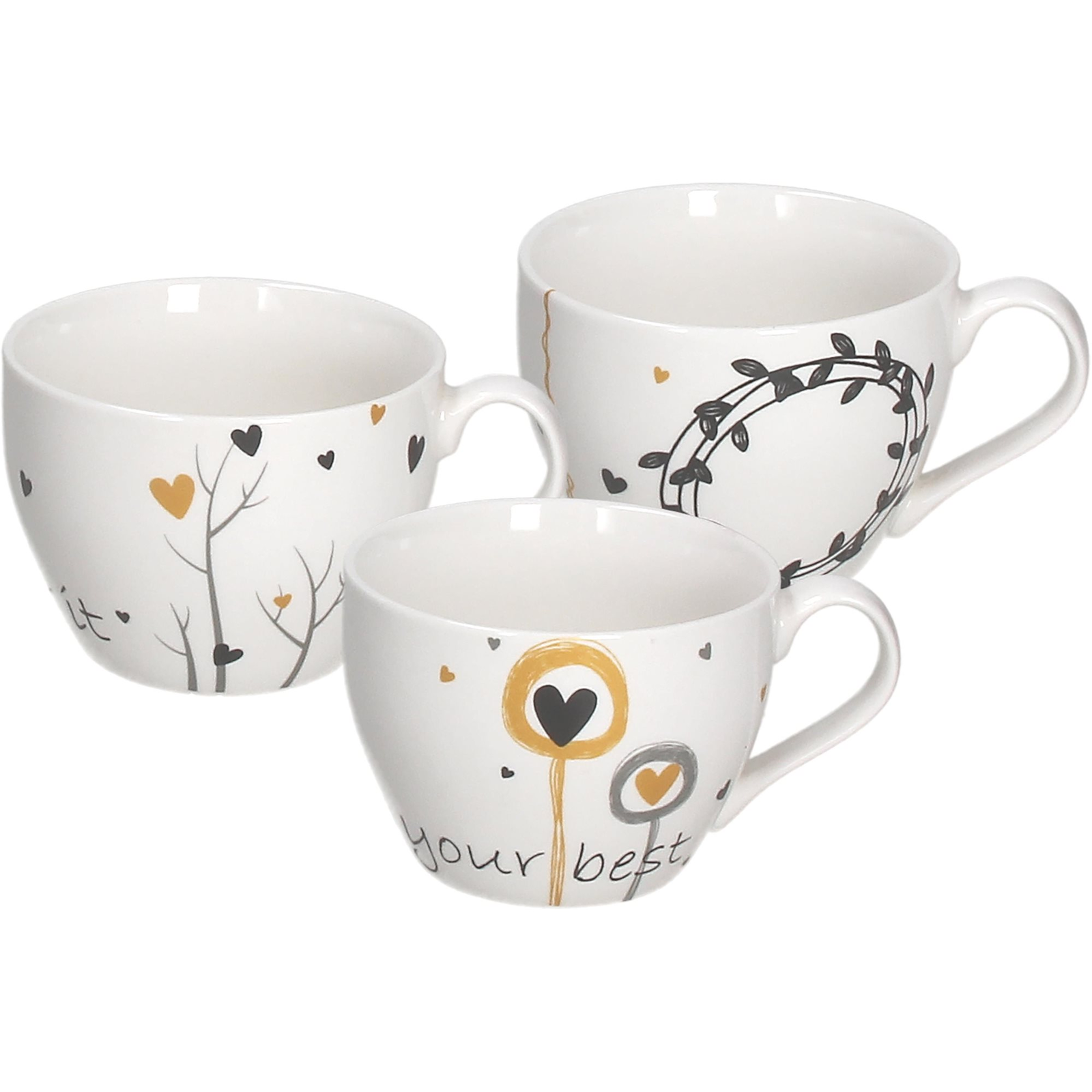 Tognana bögre készlet 6 db 400 ml IRIS GOLDY (IR617405563)