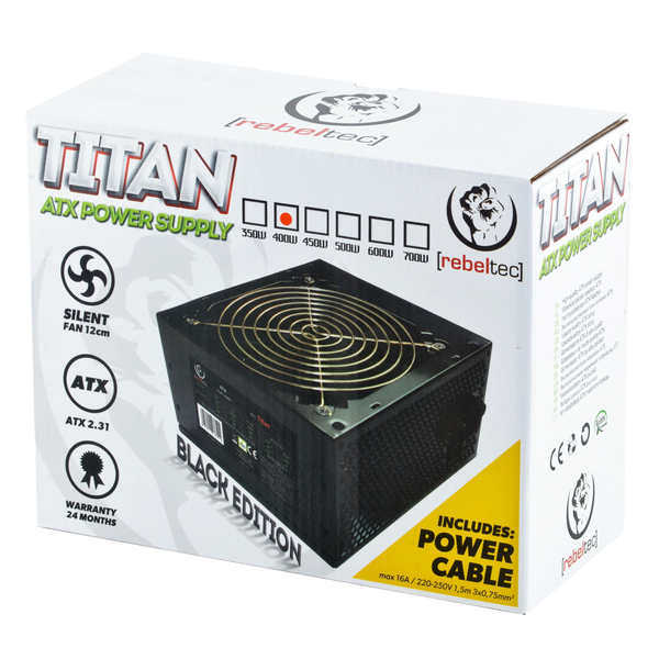 Rebeltec 500W Titan tápegység