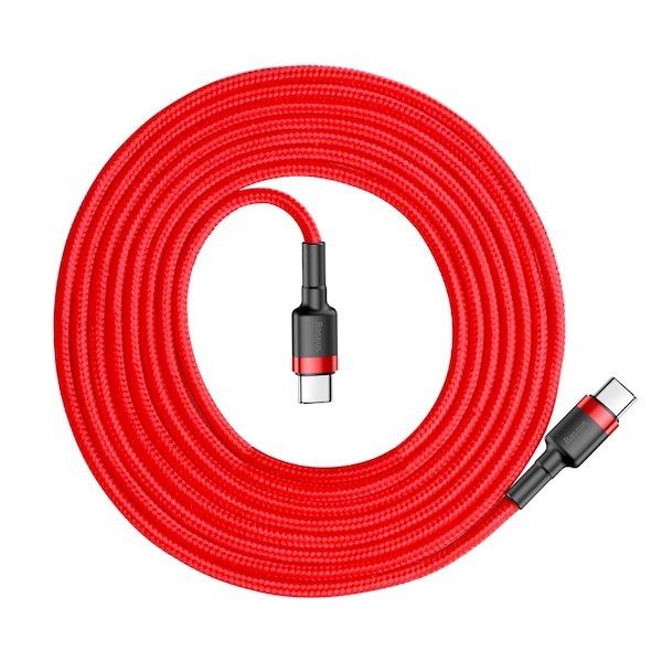 Baseus Cafule USB-C töltőkábel 60W 2m piros (CATKLF-H09) (CATKLF-H09)