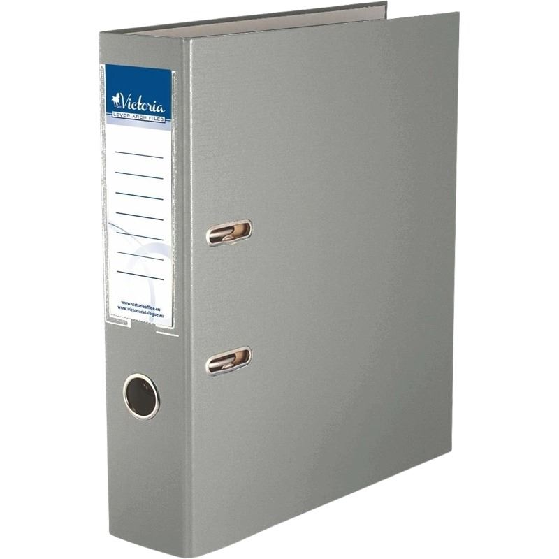 Victoria Basic iratrendező 75mm gerincvastagság, A4 szürke (IDI75SZN) (IDI75SZN)