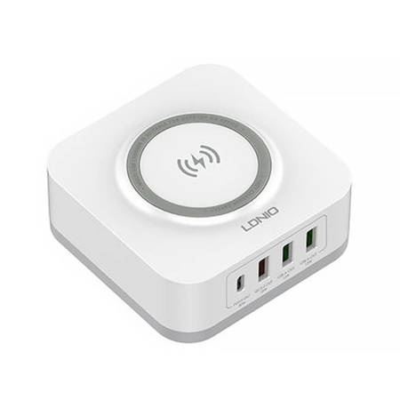LDNIO AW004 3x USB-A + USB-C hálózati és indukciós töltő 32W (6933138600306) (6933138600306)