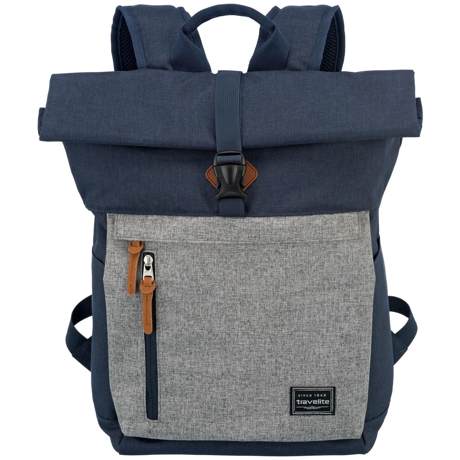 Travelite Basics Roll-up Backpack Navy/Grey (4027002066687)