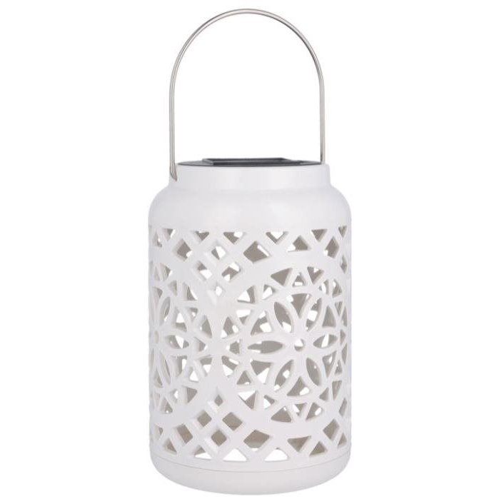 Tesla DS01, napelemes, műanyag, 19 cm, IP44 - melegfehér (ZSPLA1-1)