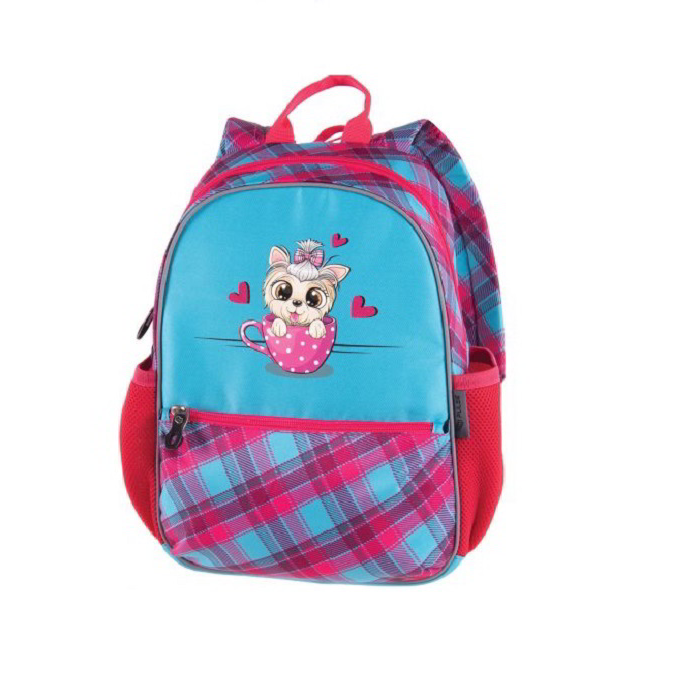 Pulse Junior Kitty Love iskolatáska - Zöld/Rózsaszín (122003)