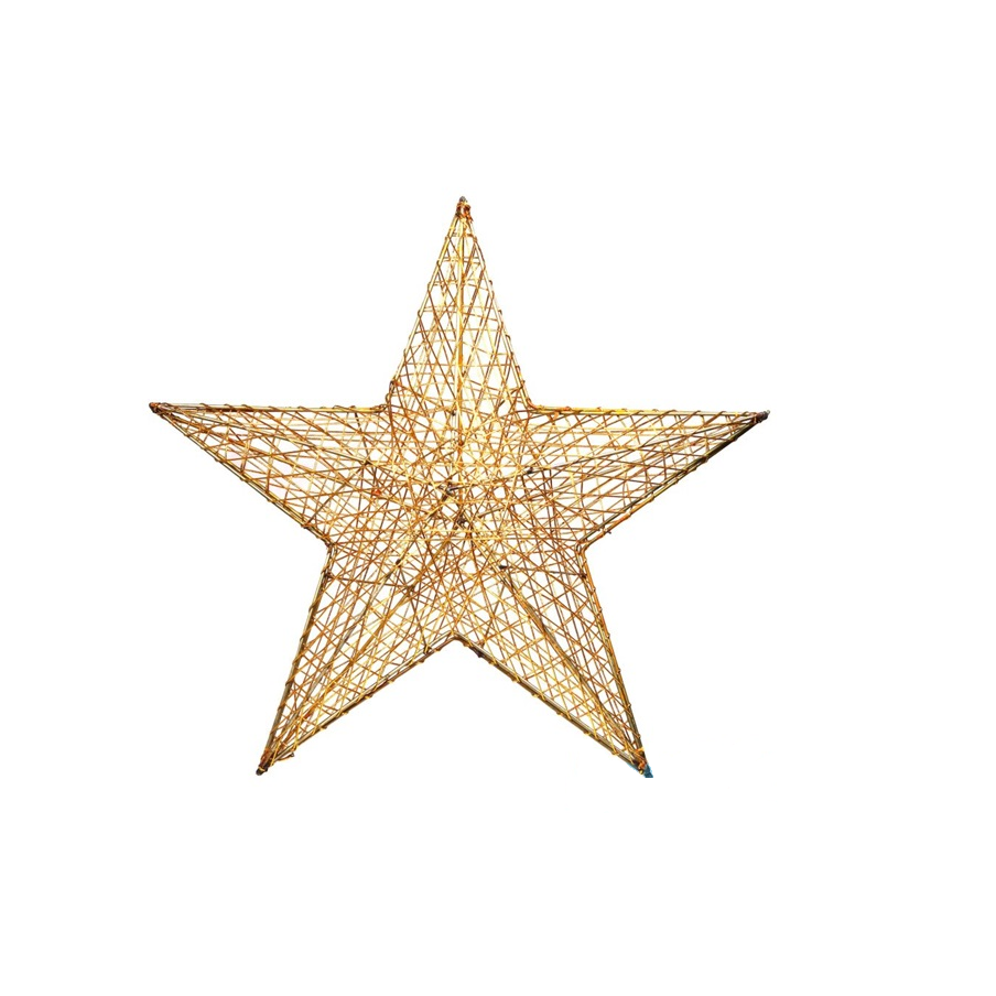 Iris Csillag Dekoráció 52cm - Arany (190-09)