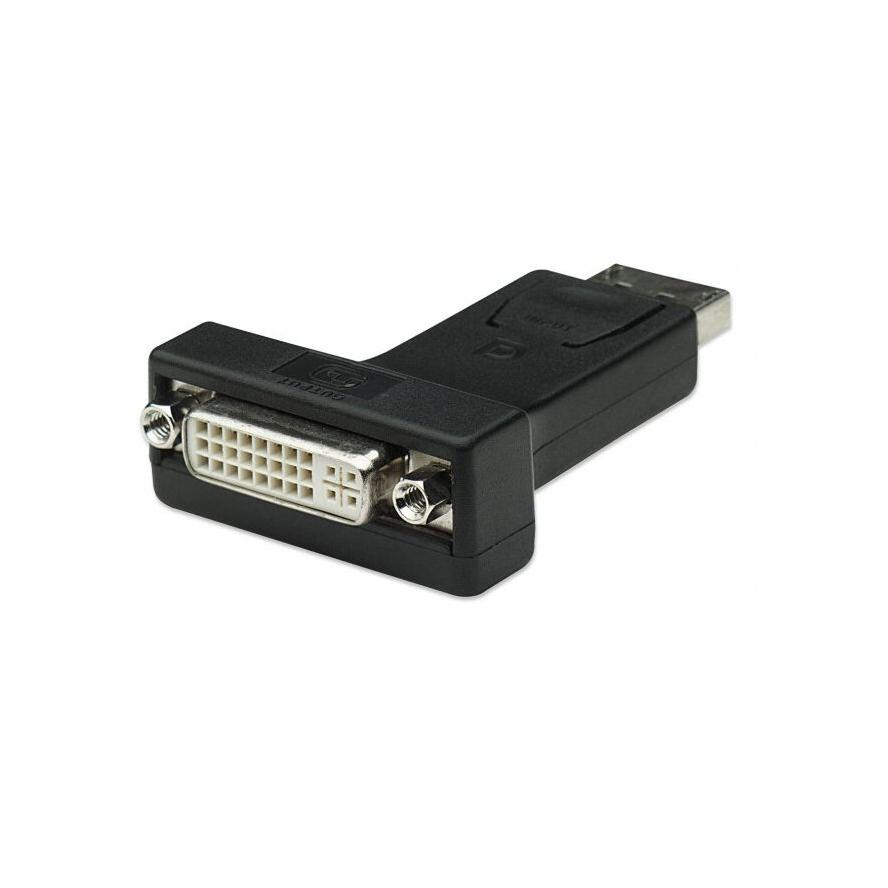 Techly DSP-229 DisplayPort DVI-I Fekete (IADAP-DSP-229)