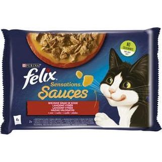 Felix 4 x 85 gr Sensations Sauces Házias Válogatás Szósz 475 (12448343)