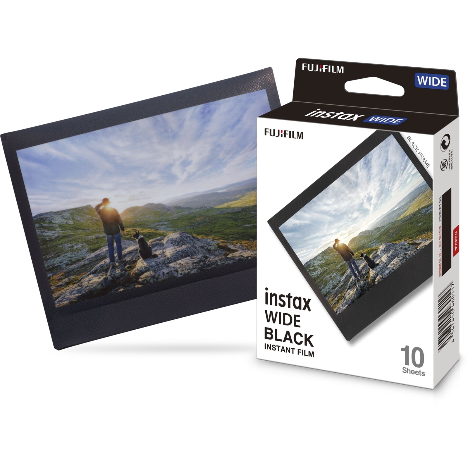 Fujifilm Instax Wide Film fotópapír fekete kerettel (10 db) (16745028)