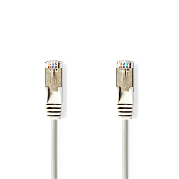 Nedis CCGP85121GY75 UTP / FTP Cat5 patch kábel, RJ45 aranyozott érintkezők, 10/100/1000 Mbit/s, hossz 7,5m (CCGP85121GY75)
