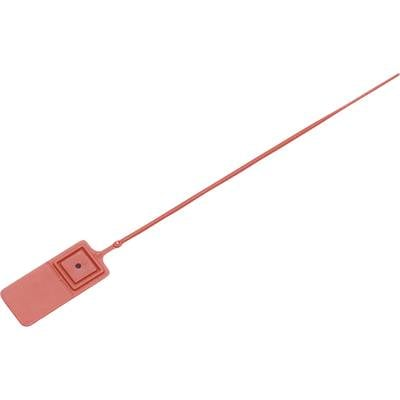 Kábelkötöző plomba 140 mm piros Tru Components 1457897 1 db (1457897)