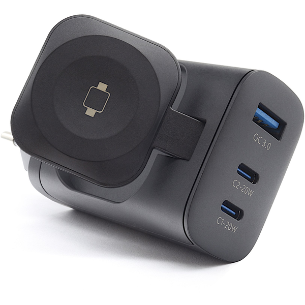RealPower PC-45 Watch 45 Watt Ladegerät,2x Type-C,1x USB-A