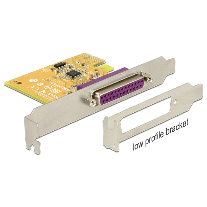 Delock 89445 Párhuzamos LPT port PCI-e bővítő kártya (89445)