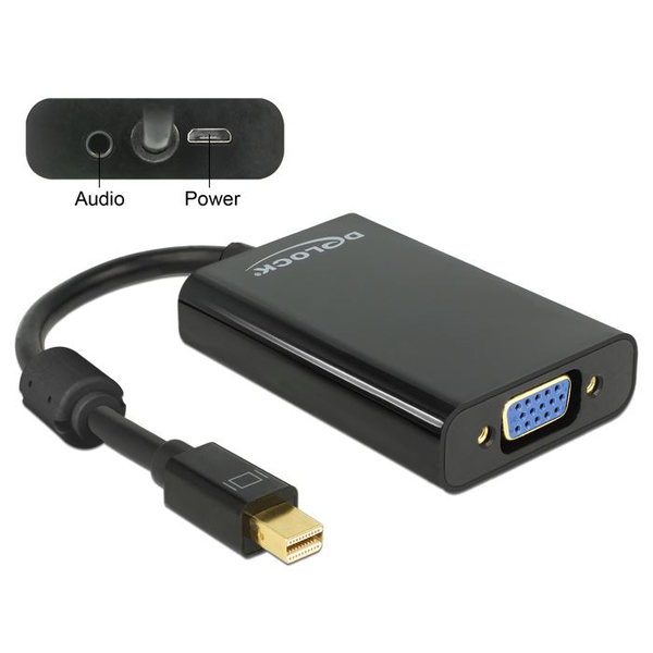 Adaptér Delock mini DisplayPort 1.1 na VGA