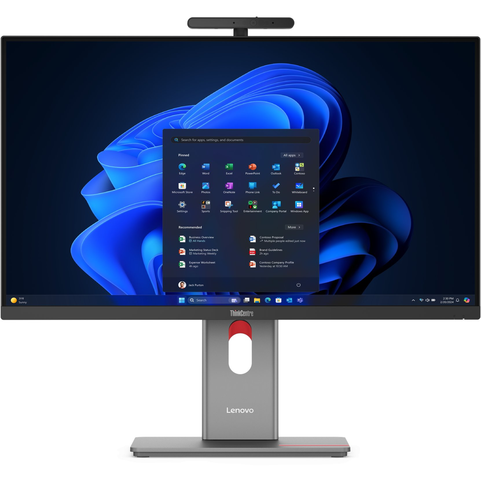 Lenovo ThinkCentre M90a Pro Gen 6 Intel Core Ultra 5 235 68,6 cm (27") 2560 x 1440 pixelek All-in-One számítógép 16 GB DDR5-SDRAM 512 GB SSD Windows 11 Pro Wi-Fi 6E (802.11ax) Fekete (13AM0007PB)