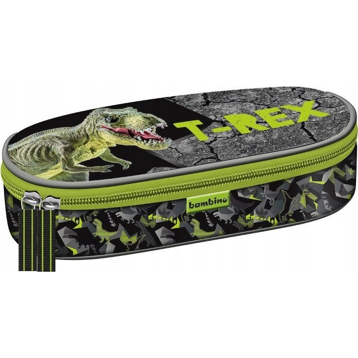 Majewski Dinoszauruszos Ovális Tolltartó T-Rex - Bambino (5903235650529)