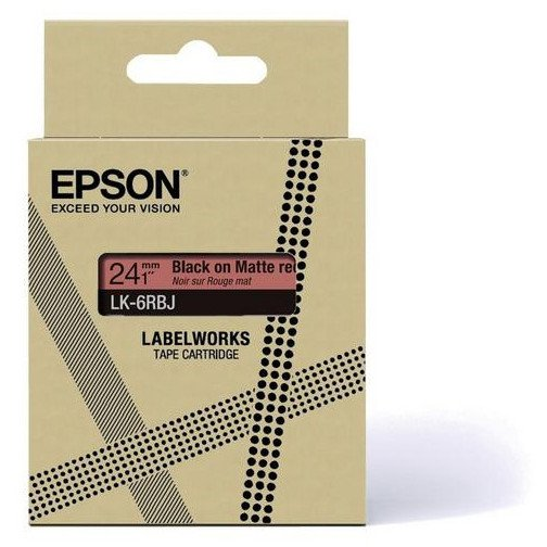 Epson C53S672072 етикет за принтер Черен, Червен