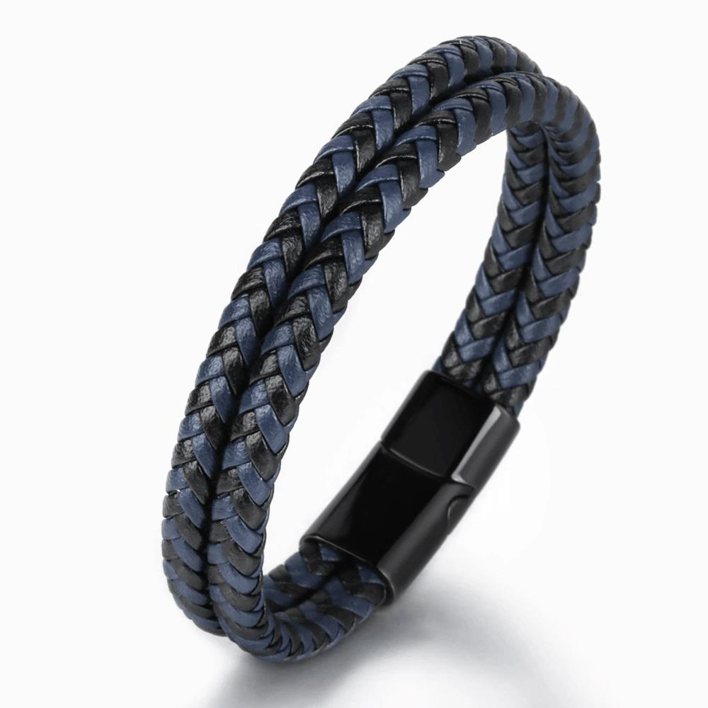 Predator Q1 AL19356-10 bőr karkötő, 25 cm (20450)