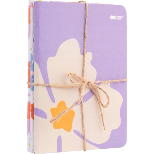 Happy Color Notes szyty A6/32K Bloom pastel (3szt) HAPPY COLOR