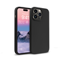 Защитен калъф, Crong, Силиконов, Съвместим с Apple Iphone 14 Pro Max, Черен