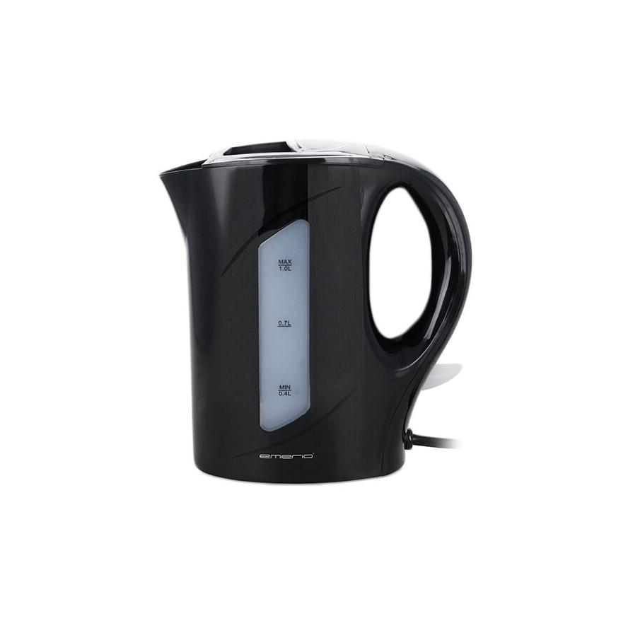 Rýchlovarná kanvica Emerio elektrická 900 W 1 l čierna (WK-121616.1)
