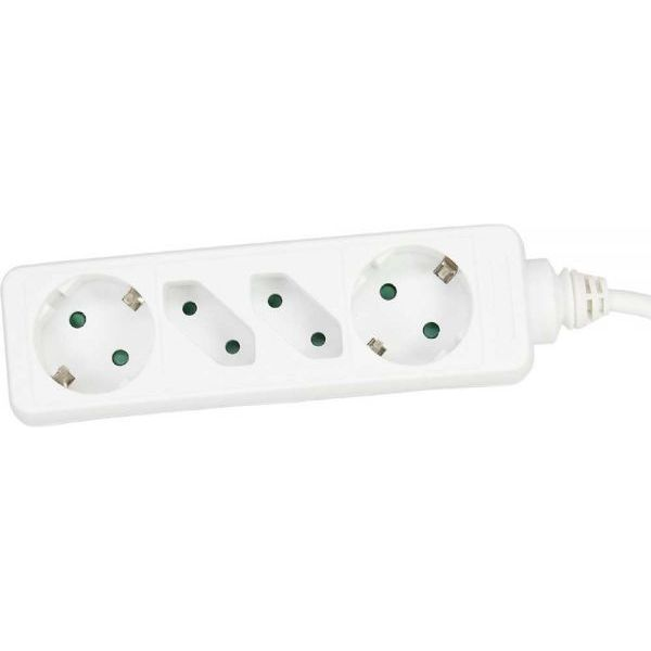 InLine 16445W elektromos elosztó 5 M 2 AC kimenet(ek) Fehér (16445W)