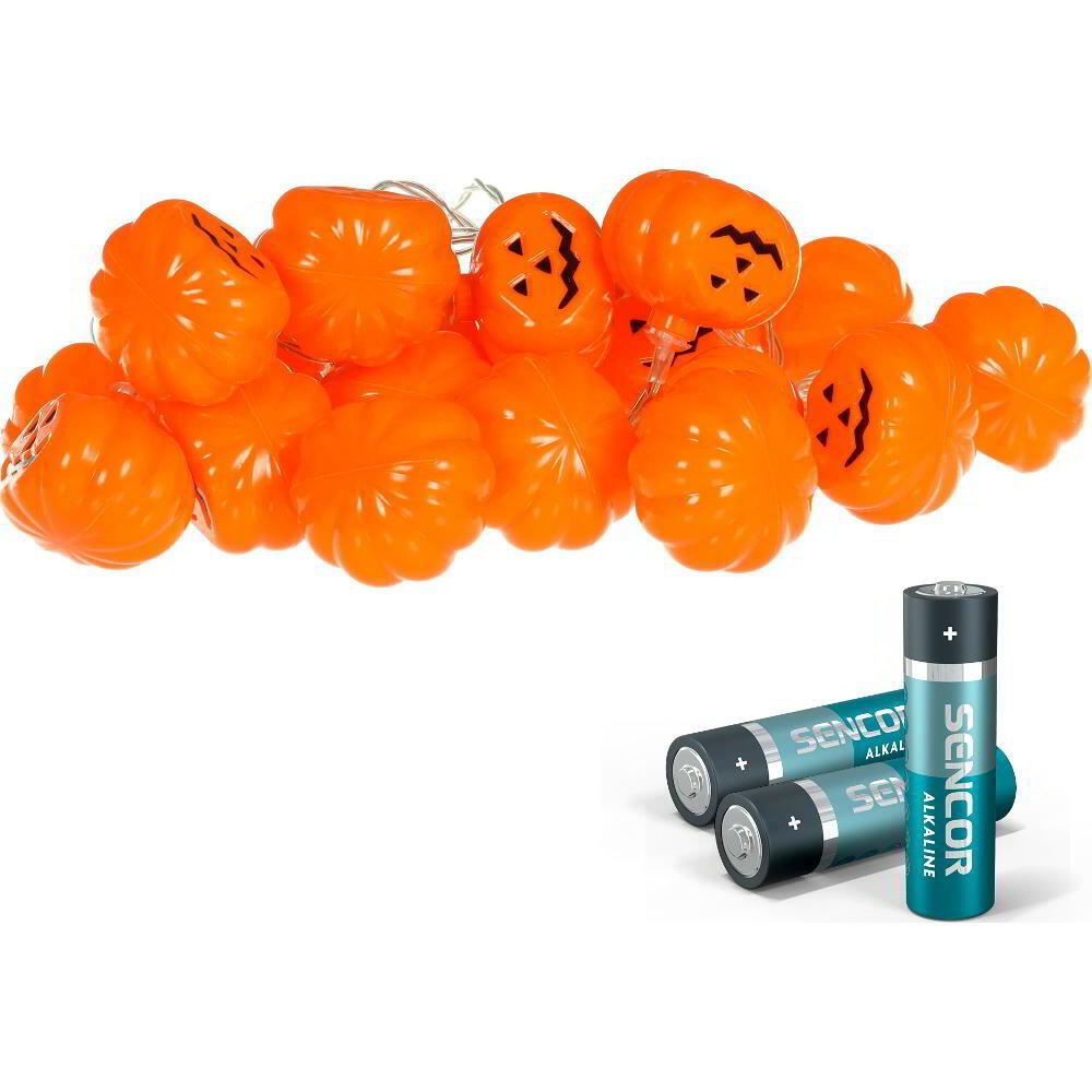 Retlux RHW 002 Tökkoszorú Fényfüzér 20 LED WW Halloween Dekoráció (RHW 002)