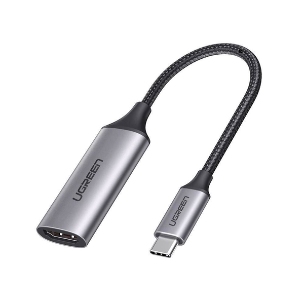Ugreen 70444 adaptér na video kábel Typ HDMI (štandard) USB Typ-C Hliník, Čierna