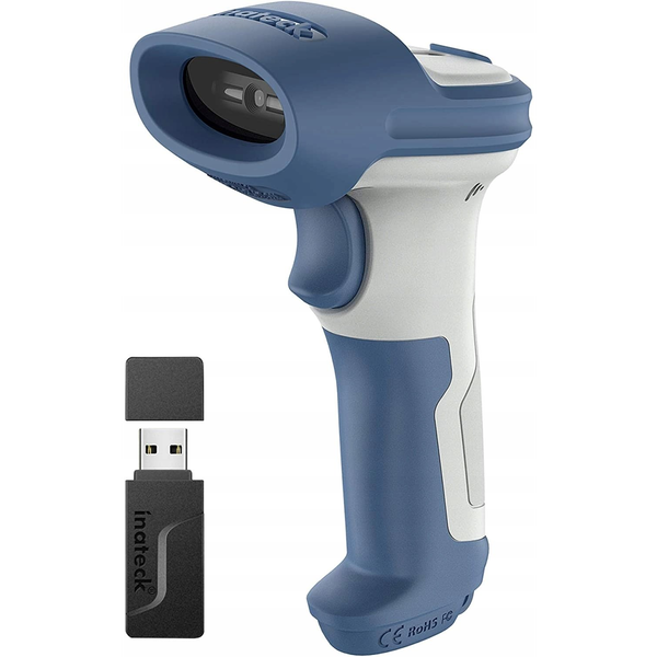 inateck Barcodescanner 73 white blue [BCST-73_white blue]