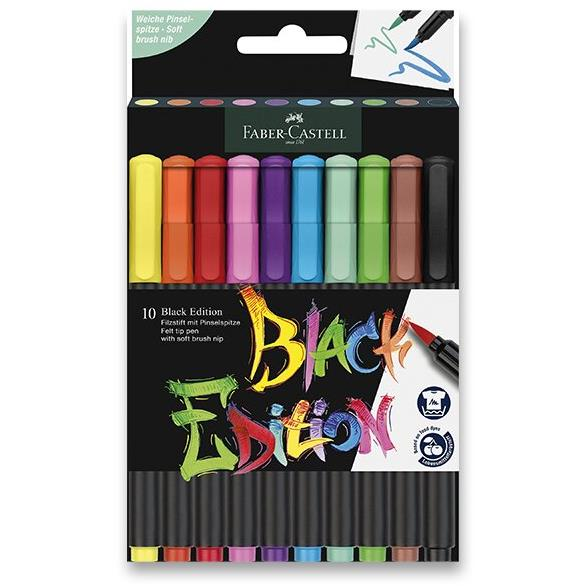 FABER-CASTELL Black Edition Brush, 10 szín (116451)