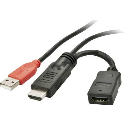 Lindy 41080 USB grafische adapter Zwart, Rood