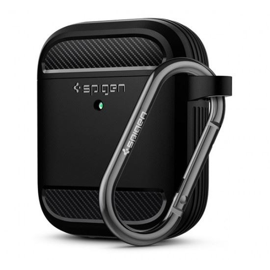 Spigen Rugged Armor Apple AirPods tok fekete (ASD01117) (ASD01117)